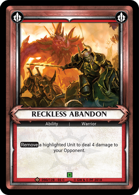 Reckless Abandon (Claimed)