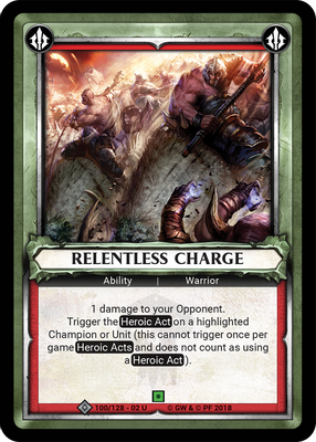 Relentless Charge (Claimed)