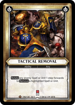 Tactical Removal (Claimed)