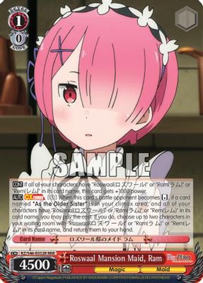 Roswaal Mansion Maid, Ram (RRR)