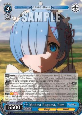 Modest Request, Rem