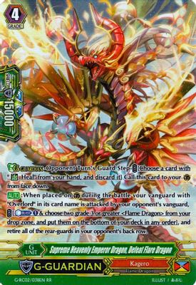 Supreme Heavenly Emperor Dragon, Defeat Flare Dragon