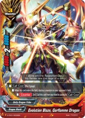 Evolution Blaze, Garflamme Dragon