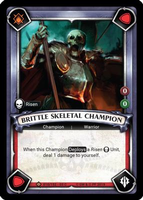 Brittle Skeletal Champion (Unclaimed)