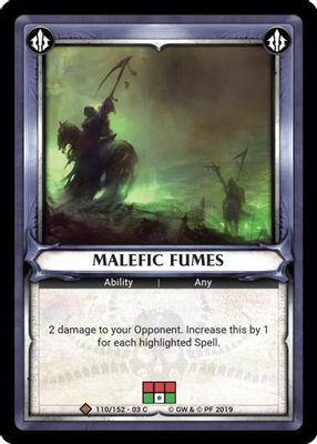 Malefic Fumes (Claimed)