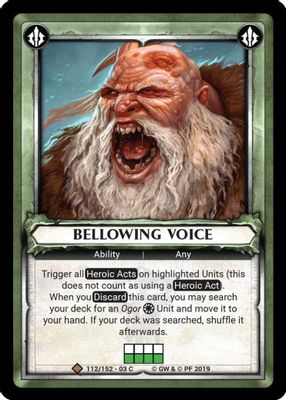 Bellowing Voice (Claimed)