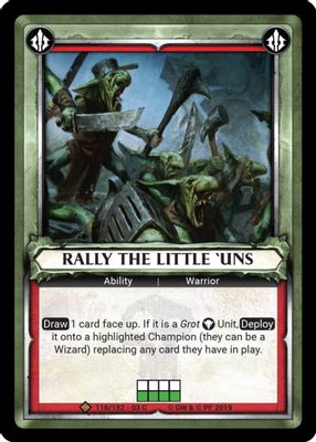 Rally the Little Uns (Unclaimed)
