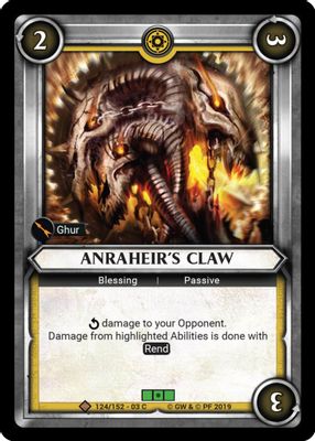 Anraheir's Claw (Claimed)