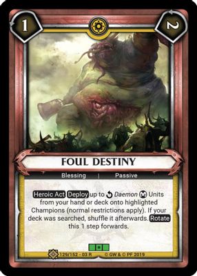 Foul Destiny (Unclaimed)