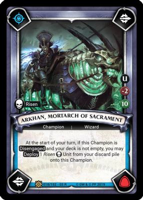 Arkhan, Mortarch of Sacrament (Unclaimed)
