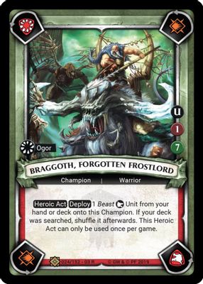 Braggoth, Forgotten Frostlord (Unclaimed)