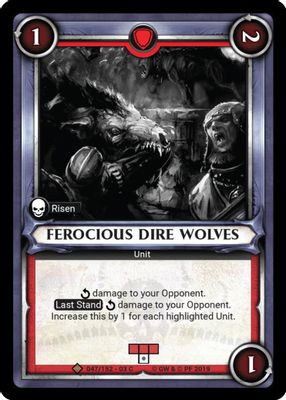 Ferocious Dire Wolves (Unclaimed)