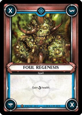 Foul Regenesis (Unclaimed)