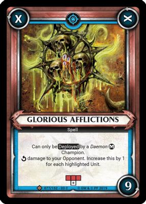 Glorious Afflictions (Unclaimed)