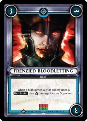 Frenzied Bloodletting (Claimed)