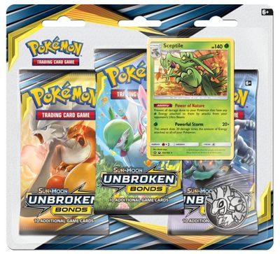 Unbroken Bonds 3 Pack Blister [Sceptile]