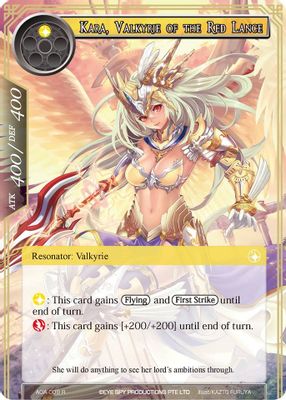Kara, Valkyrie of the Red Lance