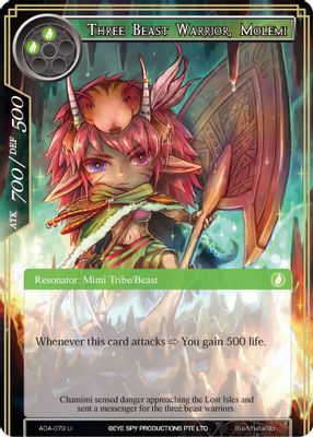 Three Beast Warrior, Molemi
