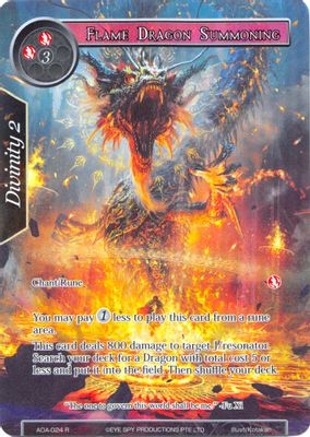 Flame Dragon Summoning (Full Art)