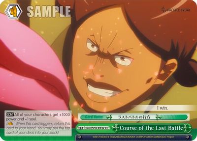 Course of the Last Battle