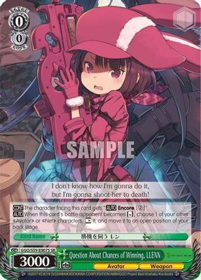 Question About Chances of Winning, LLENN (SR)