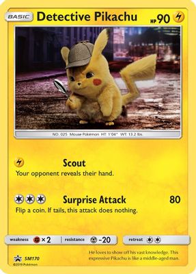 Detective Pikachu card