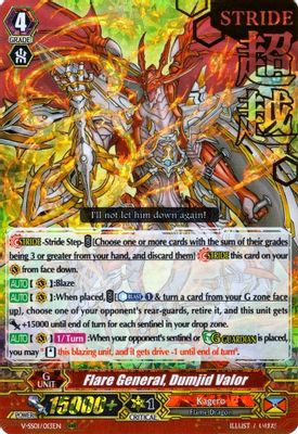 Flare General, Dumjid Valor (Hot Stamped)