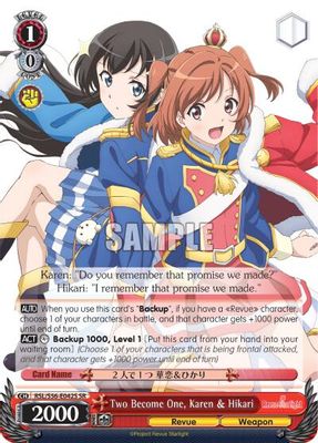 Two Become One, Karen & Hikari (SR)