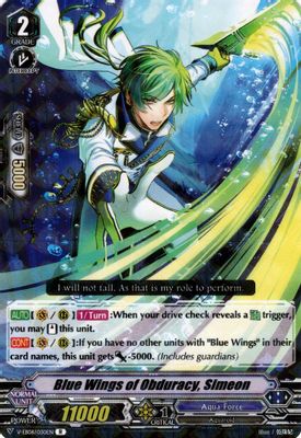 Blue Wings of Obduracy, Simeon