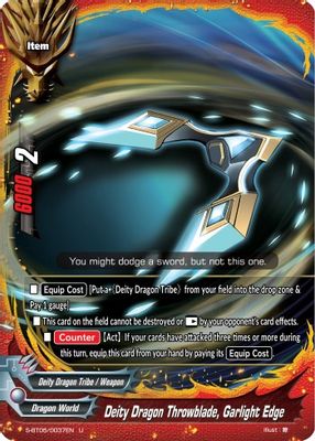 Deity Dragon Throwing Knife, Garlight Edge