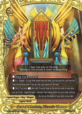 Seat of Absolute, Hieratic Throne