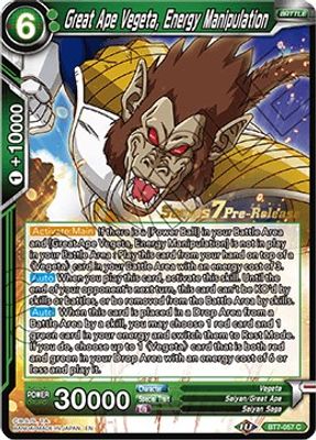 Great Ape Vegeta, Energy Manipulation