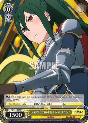 Beauty Dressed as a Man, Crusch