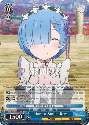 Honest Smile, Rem