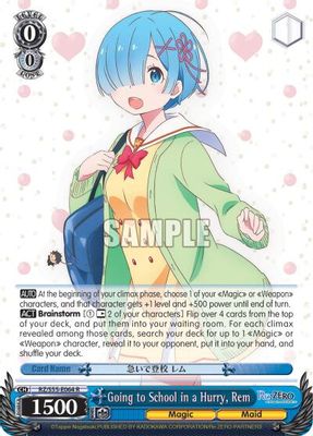 Going to School in a Hurry, Rem