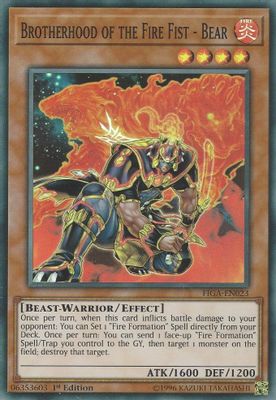 Brotherhood of the Fire Fist - Bear