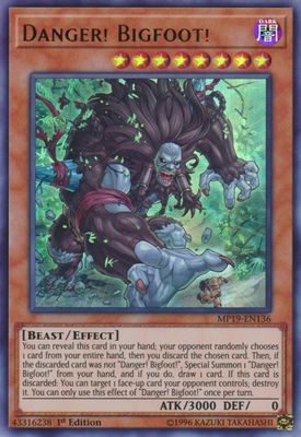 Danger! Bigfoot!