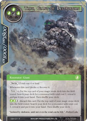Trou, Giant of Destruction