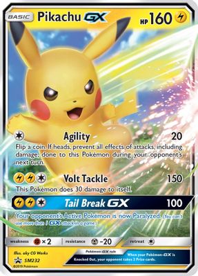 Pikachu GX card