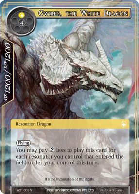 Gwiber, the White Dragon