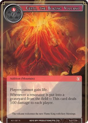 Certo, the Blazing Volcano