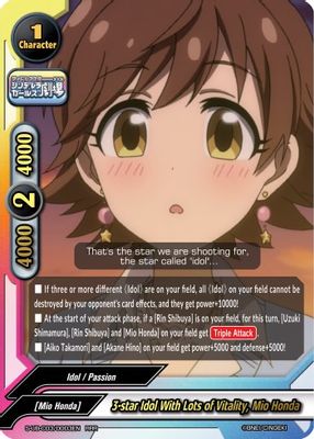 3-star Idol With Lots of Vitality, Mio Honda