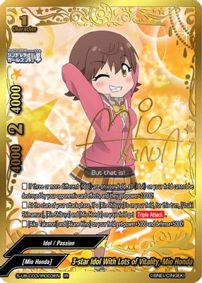 3-star Idol With Lots of Vitality, Mio Honda (IR)