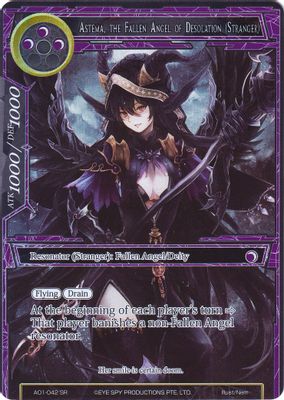 Astema, the Fallen Angel of Desolation (Stranger) (Full Art)