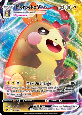 Morpeko VMAX, SWSH01: Sword & Shield Base Set #080/202