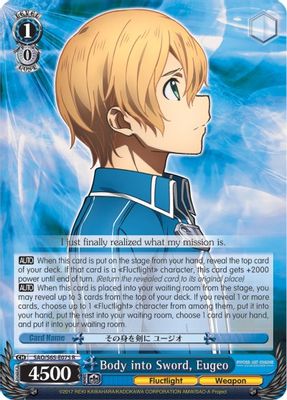 Body into Sword, Eugeo
