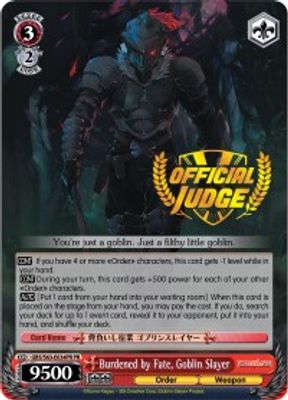 Burdened by Fate, Goblin Slayer (Alternate Art Promo)