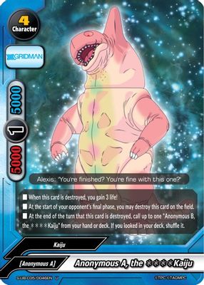Anonymous A, the * * * * Kaiju