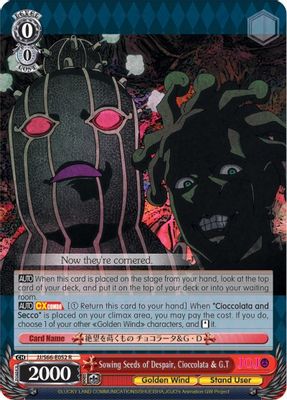 Sowing Seeds of Despair, Cioccolata & G.T