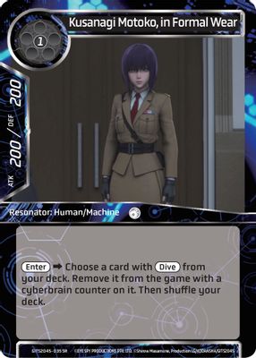 Kusanagi Motoko, in Formal Wear